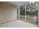 A screened porch with views of the yard at 627 Bonaventure Dr. # 201, Myrtle Beach, SC 29577