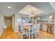 Dining room and breakfast bar with an open concept into the kitchen at 647 Norris Dr., Pawleys Island, SC 29585