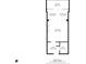 Floor plan of the condo with a bedroom, bathroom, kitchen, living room, dining area, and balcony at 6900 N Ocean Blvd. # 404, Myrtle Beach, SC 29572