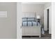 Charming bedroom with stylish bedding and a tranquil atmosphere, perfect for relaxation at 904 62Nd Ave. N # A, Myrtle Beach, SC 29572