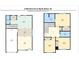 Detailed floor plan of home showcasing the layout of rooms, including kitchen, living and bedrooms at 904 62Nd Ave. N # A, Myrtle Beach, SC 29572