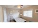 Bright bedroom with natural light, ceiling fan, and closet at 1100 Commons Blvd. # 606, Myrtle Beach, SC 29572