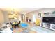 Open-concept living space showcasing a cozy dining area and a modern kitchen at 1100 Commons Blvd. # 606, Myrtle Beach, SC 29572