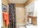 Clean bathroom featuring a shower-tub combo and vanity at 1221 Tidewater Dr. # 1922, North Myrtle Beach, SC 29582
