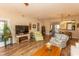 Bright open living space with light-colored walls and wood flooring at 1221 Tidewater Dr. # 1922, North Myrtle Beach, SC 29582
