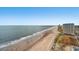 Expansive beach and ocean views from this condo, capturing the beauty of the coastline and serene waters at 201 S Ocean Blvd. # 1812, Myrtle Beach, SC 29577