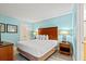 Relaxing bedroom featuring a queen-size bed and stylish furnishings at 201 S Ocean Blvd. # 1812, Myrtle Beach, SC 29577