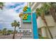 Sandy Beach Oceanfront sign displaying rental options at 201 S Ocean Blvd. # 1812, Myrtle Beach, SC 29577