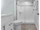 Bathroom with a tiled floor and a tiled shower with a glass door at 9550 Shore Dr. # 1026, Myrtle Beach, SC 29572