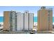Exterior view of the high-rise condos overlooking the beach and ocean at 9550 Shore Dr. # 1026, Myrtle Beach, SC 29572