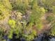 Aerial shot of home nestled amongst trees near a waterfront at 1030 Waccamaw Lake Dr., Conway, SC 29526