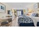 Cozy bedroom with two beds, a dresser with television and a balcony at 1207 S Ocean Blvd. # 51006, Myrtle Beach, SC 29577