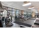 Fitness center with treadmills, elliptical machines, weights, and mirrored wall at 1605 S Ocean Blvd. # 1114, Myrtle Beach, SC 29577