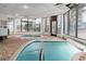 Relaxing indoor hot tubs with surrounding brick floor and bright overhead lighting at 1605 S Ocean Blvd. # 1114, Myrtle Beach, SC 29577