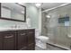 Modern bathroom with a vanity and enclosed walk-in shower at 180 Rothbury Circle # 203, Myrtle Beach, SC 29572
