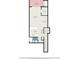 Floor plan showcasing the layout of the kitchen, dining area, living room, and balcony at 1860 Auburn Ln. # 19E, Surfside Beach, SC 29575