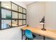 Cozy home office nook boasts a modern desk and decor at 1860 Auburn Ln. # 19E, Surfside Beach, SC 29575