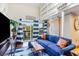 Bright living room featuring a patio, loft, and contemporary decor at 1860 Auburn Ln. # 19E, Surfside Beach, SC 29575