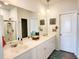 Spacious bathroom with double sinks, a large mirror, and modern fixtures at 187 S Reindeer Rd., Surfside Beach, SC 29575