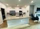 Kitchen with granite countertops, island and eat-in nook at 187 S Reindeer Rd., Surfside Beach, SC 29575