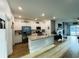 Open kitchen with stainless steel appliances, a large island, and ample counter space at 187 S Reindeer Rd., Surfside Beach, SC 29575