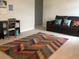Cozy living room with vibrant rug and contemporary decor at 187 S Reindeer Rd., Surfside Beach, SC 29575