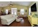 Bright living room featuring hardwood floors, comfortable seating and lots of natural light at 1965 24Th Ave. N, North Myrtle Beach, SC 29582