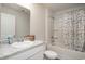 Bathroom featuring a single vanity, granite countertop, and shower with bathtub at 204 Jeff Waters Circle, Longs, SC 29568