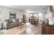 Open-concept layout with a spacious living area that connects seamlessly to the modern kitchen at 204 Jeff Waters Circle, Longs, SC 29568