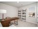 Bright office space with ample natural light and modern shelving at 204 Jeff Waters Circle, Longs, SC 29568