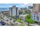 Stunning aerial view showcases this condo's prime location near beaches and attractions, enhanced by lush landscaping and ample parking at 211 76Th Ave. N # A-2, Myrtle Beach, SC 29572