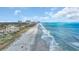 Picturesque aerial view of the beach with beautiful ocean and coastline, perfect for vacation and recreation at 211 76Th Ave. N # A-2, Myrtle Beach, SC 29572