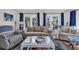 Bright living room with plush seating, beachy decor and a peek of the ocean view at 211 76Th Ave. N # A-2, Myrtle Beach, SC 29572