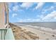 Expansive ocean and beach view from a high-rise balcony, extending along the coast at 2507 S Ocean Blvd. # 802, North Myrtle Beach, SC 29582