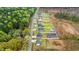 Aerial view of a residential area with houses and trees at 2827 Allen Dew Rd., Conway, SC 29527