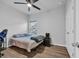 Simple bedroom with a bed, window, and computer desk at 4105 Da Vinci Dr., Myrtle Beach, SC 29579