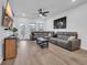 Spacious living room with modern furniture and a view of the backyard at 4105 Da Vinci Dr., Myrtle Beach, SC 29579
