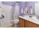 Cozy bathroom featuring a vanity, mirror, tub, and shower at 5012 Prato Loop # 5012, Myrtle Beach, SC 29579