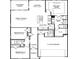 Detailed floor plan showing the layout with two bedrooms, and open-concept living area at 5055 Riverton Ct, Myrtle Beach, SC 29579