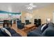 Comfortable living room with cozy furniture and hardwood floors at 6001 - 1125 S Kings Hwy., Myrtle Beach, SC 29575