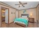 Comfortable bedroom with a double bed and a full bathroom nearby at 6001-Mh26 S Kings Hwy., Myrtle Beach, SC 29575