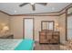 Bedroom with a double bed, lamps, and dresser at 6001-Mh26 S Kings Hwy., Myrtle Beach, SC 29575