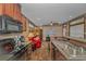 Open kitchen looking to a living space with an eat-in bar at 6001-Mh26 S Kings Hwy., Myrtle Beach, SC 29575