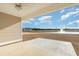 An outdoor patio with a serene water view featuring a fountain at 633 Woodside Dr., Conway, SC 29526