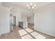 Open-concept dining area featuring vaulted ceilings and lots of natural light at 633 Woodside Dr., Conway, SC 29526