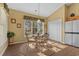 Cozy dining area featuring a glass table and a window view at 742 Camden Circle, Pawleys Island, SC 29585