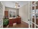 Functional home office with natural light and ample workspace at 742 Camden Circle, Pawleys Island, SC 29585