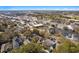 Aerial view of a residential area near commercial spaces, showcasing the surrounding community at 808 Arbor Ln., North Myrtle Beach, SC 29582