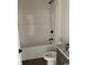 White bathroom featuring a shower and tub with updated fixtures at 1397 Knotty Branch Rd., Conway, SC 29527