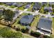 An aerial view of the property, highlighting its location and the backyard with its screened-in porch at 152 Shenandoah Dr., Murrells Inlet, SC 29576